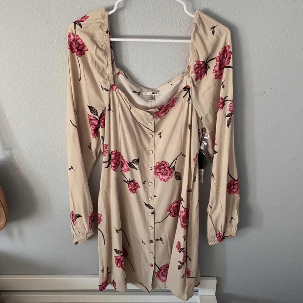 Amuse Society Floral Mini Dress NWT - Large